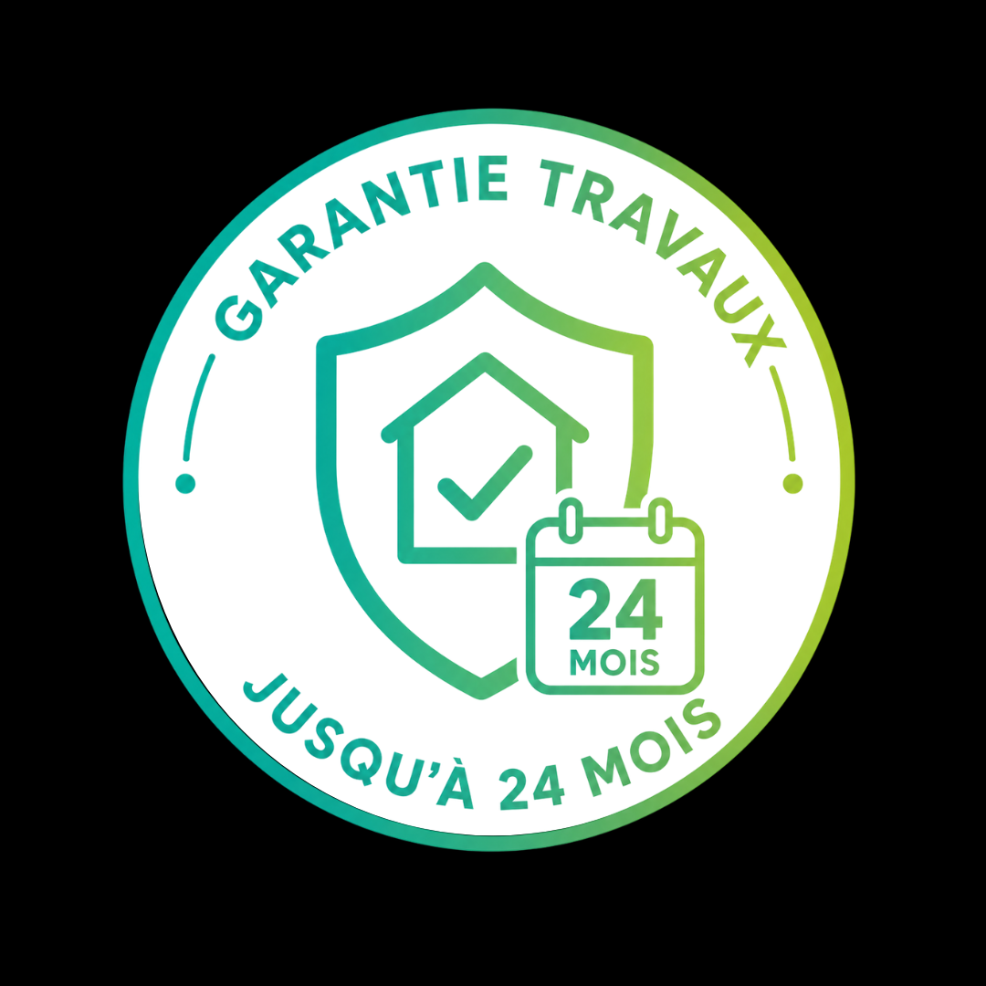 Garantie travaux jusqu'à 24 mois